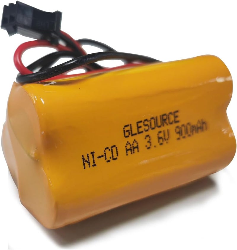 GLESOURCE (10 Pack) 3.6v 900mAh Lithonia ELB B001 ELBB001 ELB-B001 Exit Sign Emergency Light NiCad Battery Replacement for Lithonia EU2 LED Interstate ANIC1566 Unitech 0253799 - Image 4